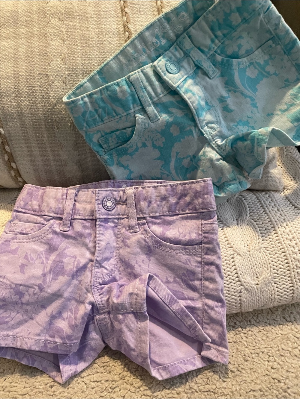 Gap kids 5t girls shorts (one blue and one purple)